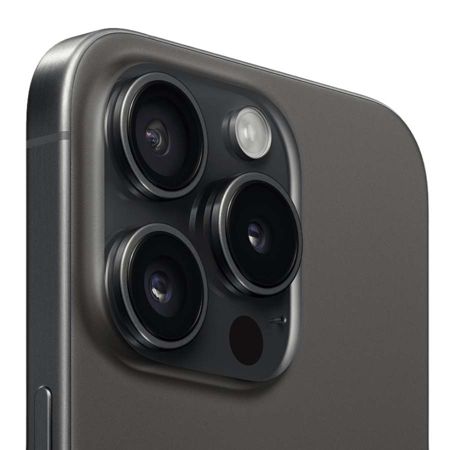 Iphone 15 Pro Titan Đen và bộ camera