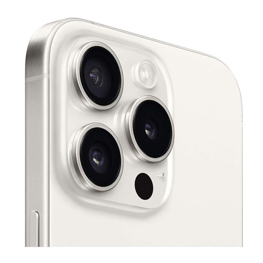 Iphone 15 Promax Titan trăng và bộ camera