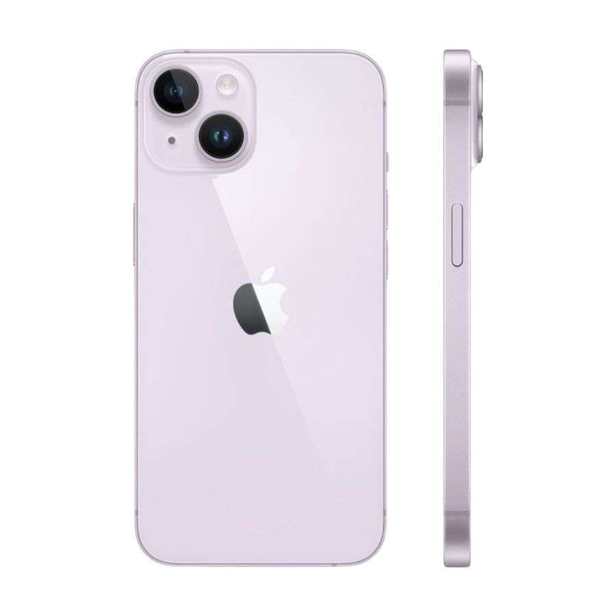 Iphone 14 Plus tím mặt sau và cạnh viền