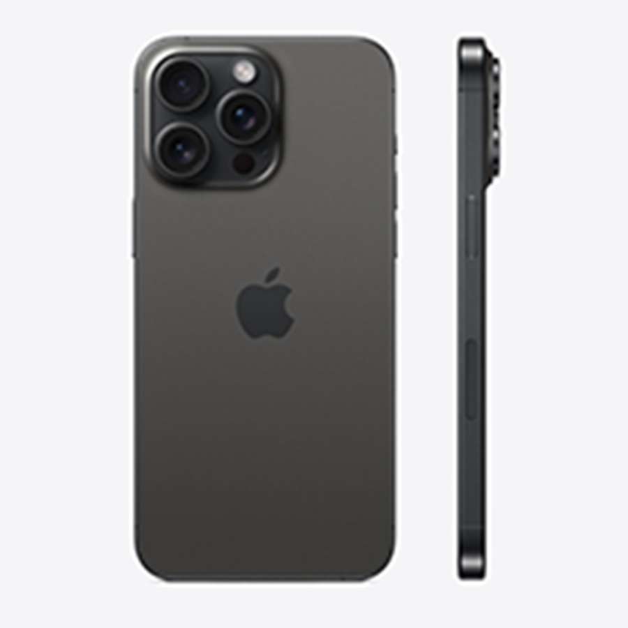 Iphone 15 Plus đen mặt sau và cạnh viền