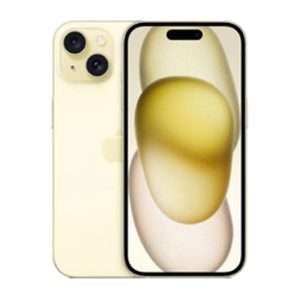 Iphone 15 Plus vàng mặt trước và mặt sau