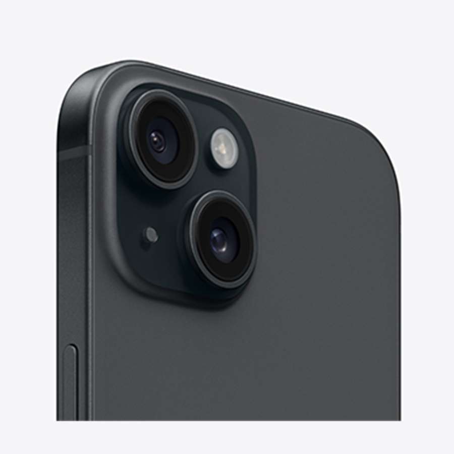 Iphone 15 Plus đen và bộ camera
