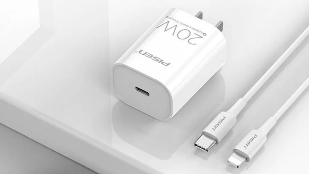 Củ sạc nhanh Lightning Pisen (Cáp C to Lightning) sạc nhanh PD 20W