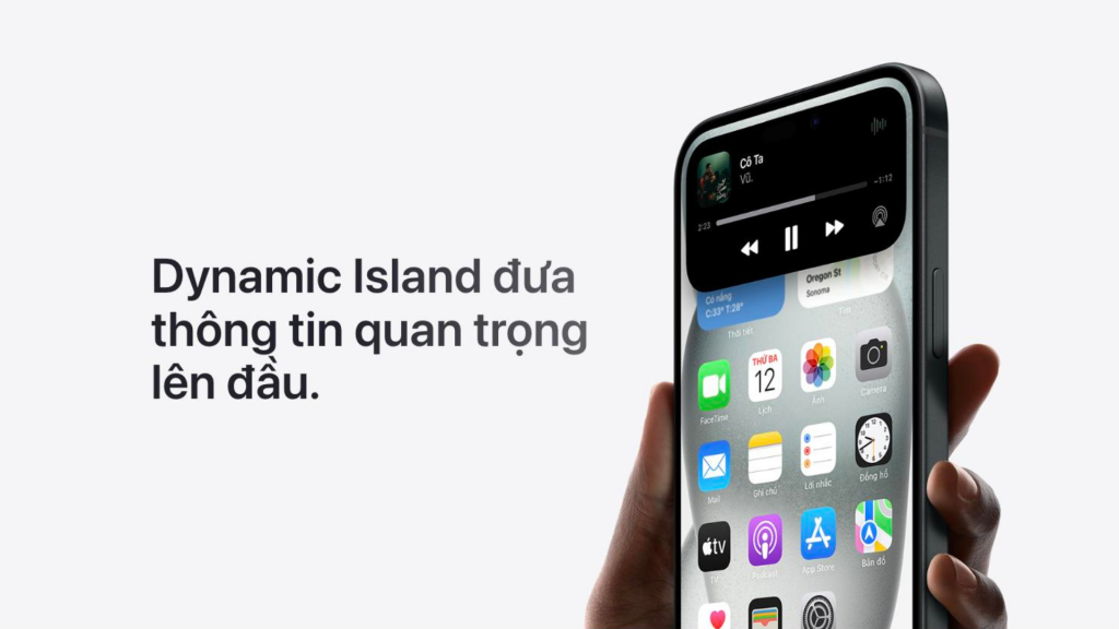 Điện thoại iPhone 15 (128GB) công nghệ màn hình Dynamic Island