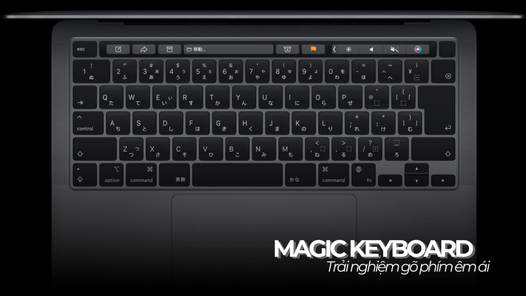 MacBook Air M1 13,3 inch (8GB - 256GB) sở hữu bàn phím Magic Keyboard