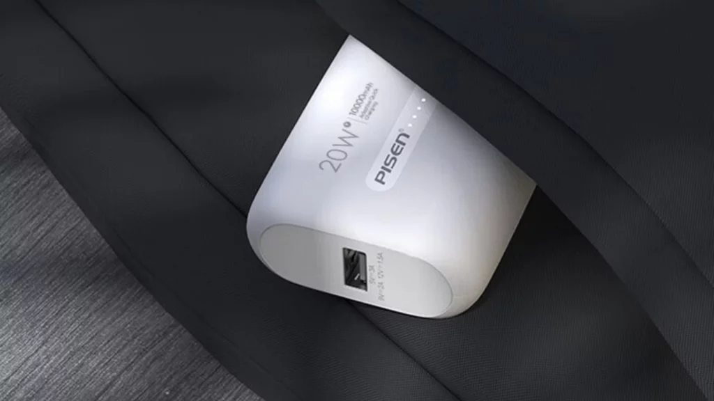 Pin sạc dự phòng 10000mAh Pisen Quick - Power Tiny 20W thiết kế nhỏ gọn