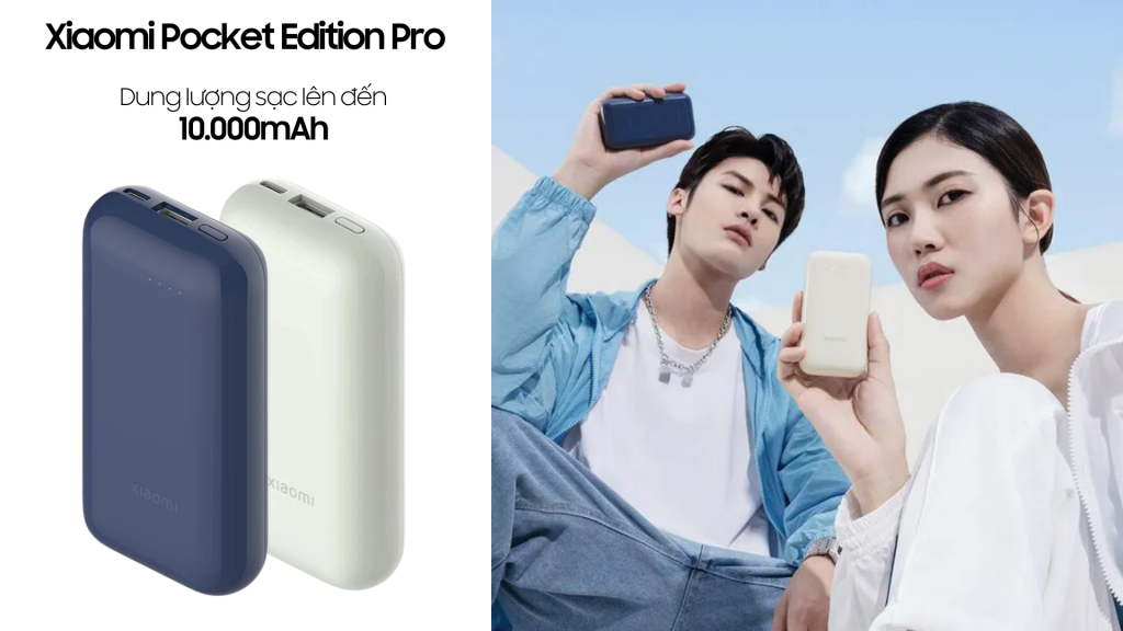 Pin sạc dự phòng Xiaomi 10000mAh 33W Pocket Edition Pro