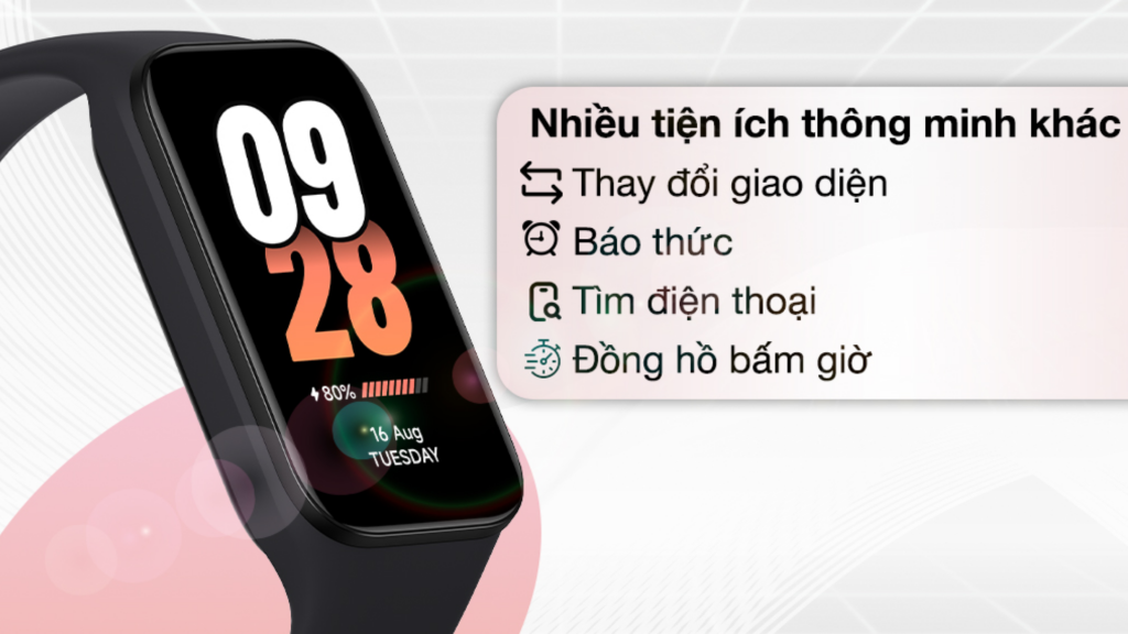 Xiaomi Smart Band 8 Active tiện ích