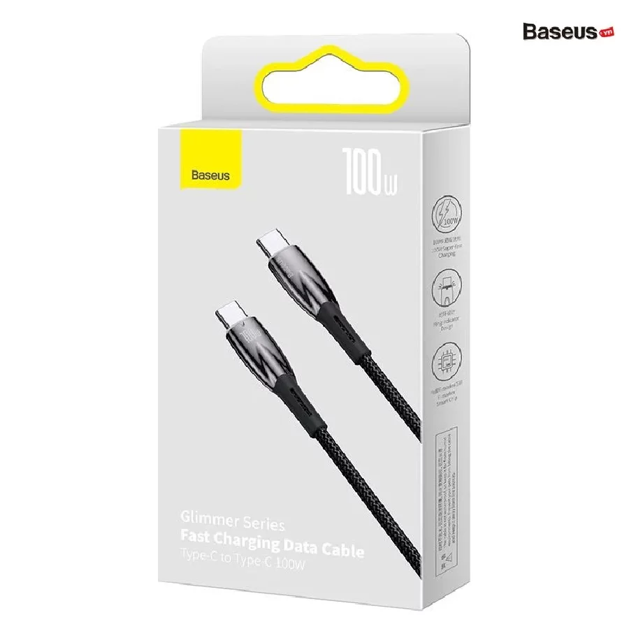 Cáp sạc Type C to C Baseus Glimmer