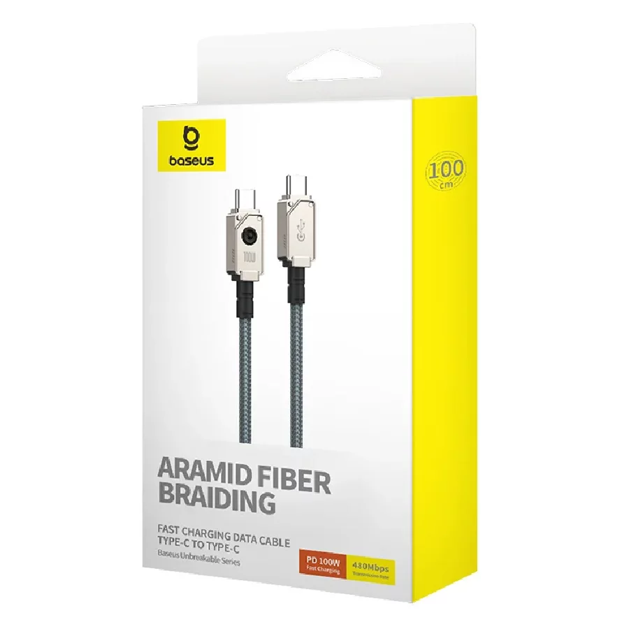 Cáp sạc Type C to C Baseus Unbreakable 100W