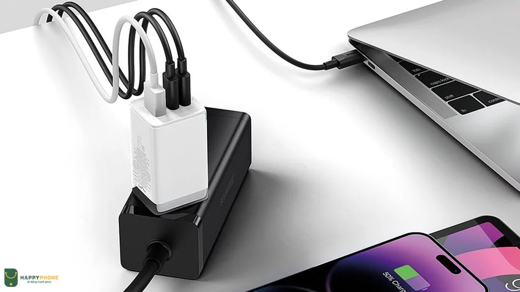 Baseus GaN5 Pro 65W công nghệ chia dòng điện thông minh