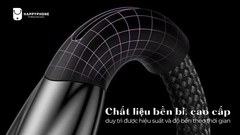 Cáp sạc Type C to C Baseus Glimmer có chất liệu bền bỉ, chống đứt gãy, chống rối hiệu quả