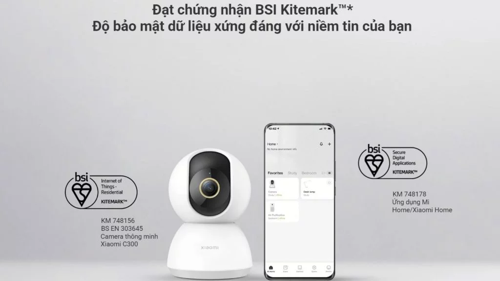 Camera Xiaomi C300 Hỗ trợ xem từ xa trên nhiều thiết bị và phát lại với tốc độ gấp 16 lần
