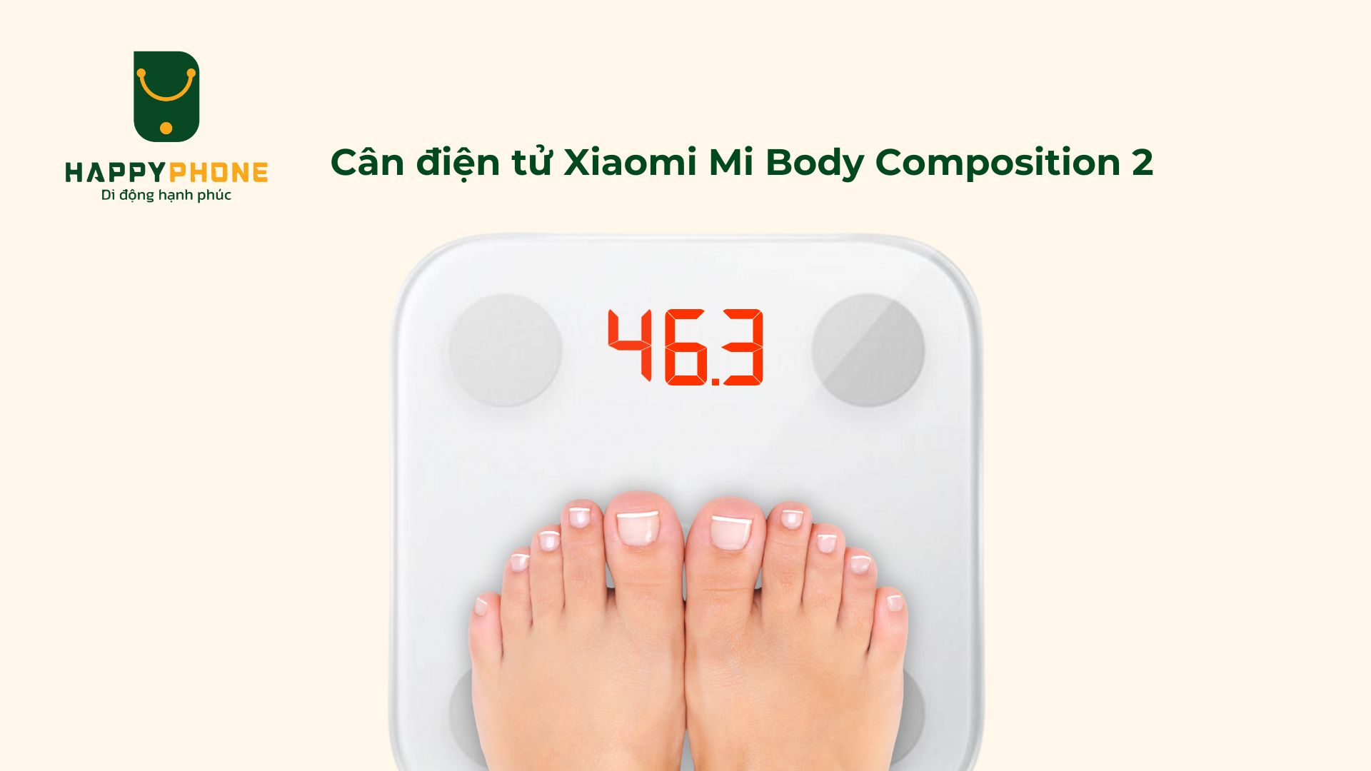 Cân điện tử Xiaomi Mi Body Composition 2 trang bị cảm biến Magan