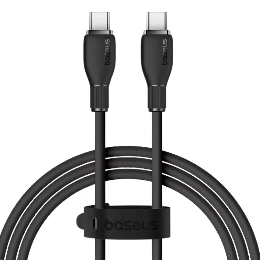 Cáp sạc Baseus Pudding Series Fast Charging Cable Type-C to C 100W 2m - Màu Đen
