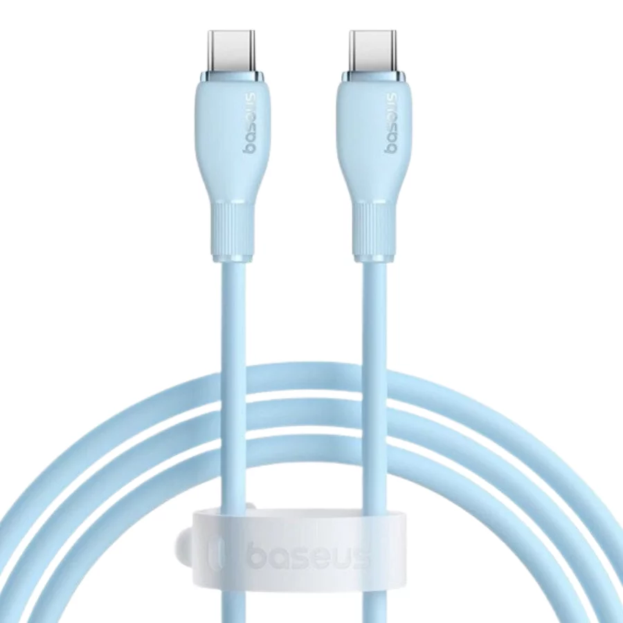 Cáp sạc Baseus Pudding Series Fast Charging Cable Type-C to C 100W 2m - Xanh dương