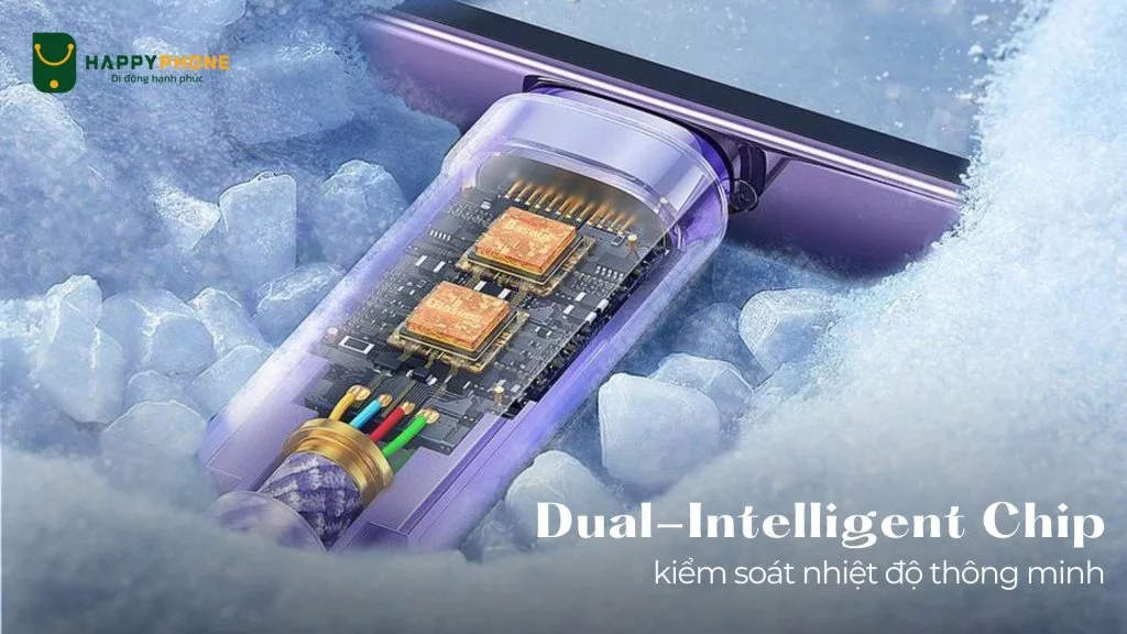 Cáp sạc Type C to C Baseus Explorer có khả năng kiểm soát nhiệt độ thông minh