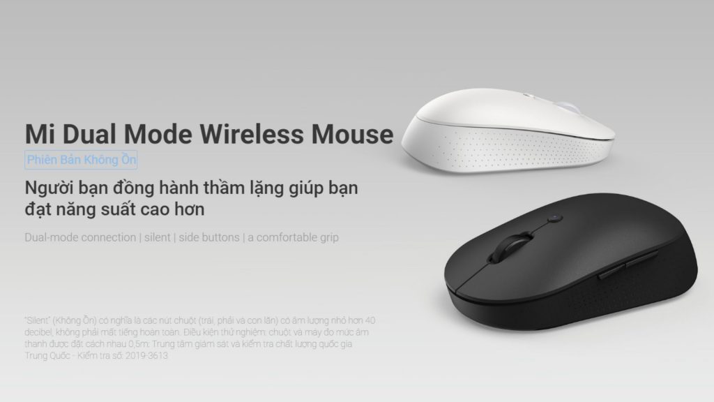 Chuột Bluetooth Xiaomi Mi Dual Mode Wireless thiết kế