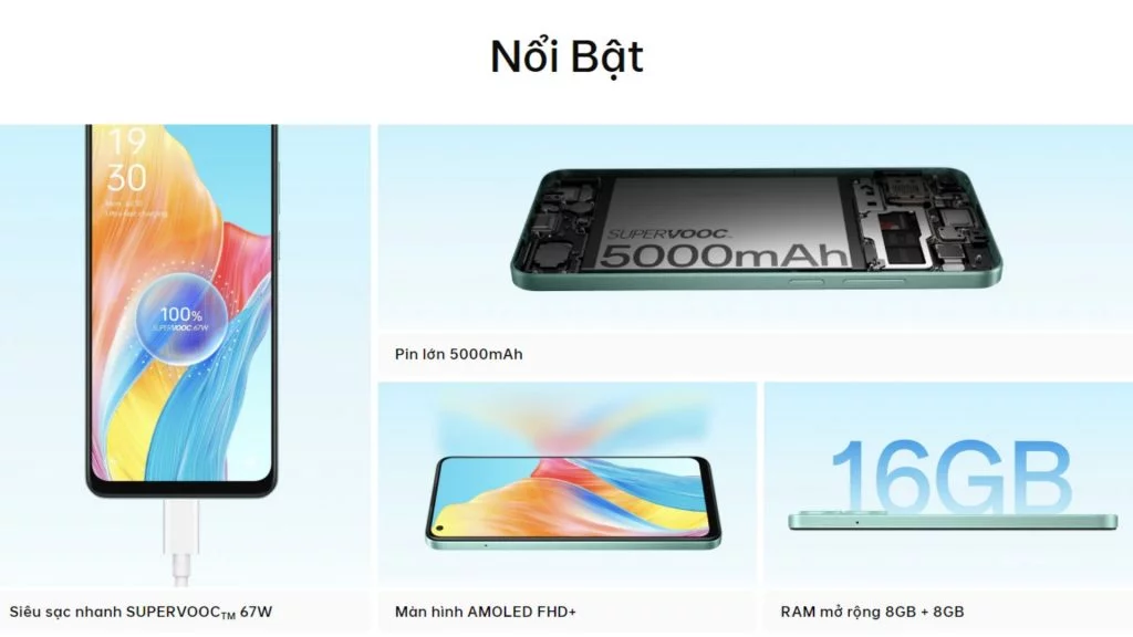 Đặc điểm nổi bật Oppo A78