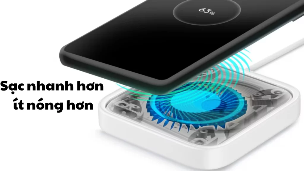Đế sạc không dây Samsung 15W (Kèm cáp) Sạc nhanh hơn ít nóng hơn