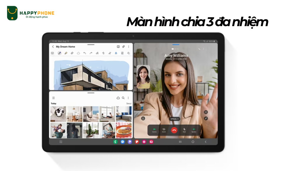 Máy tính bảng Samsung Galaxy Tab A9 Plus Wifi (4GB-64GB) màn hình chia 3 đa nhiệm