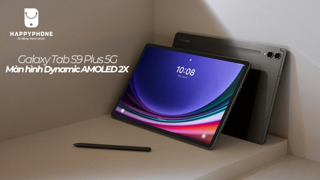 Máy tính bảng Samsung Galaxy Tab S9 Plus 5G (12GB-256GB) công nghệ màn hình Dynamic AMOLED 2X