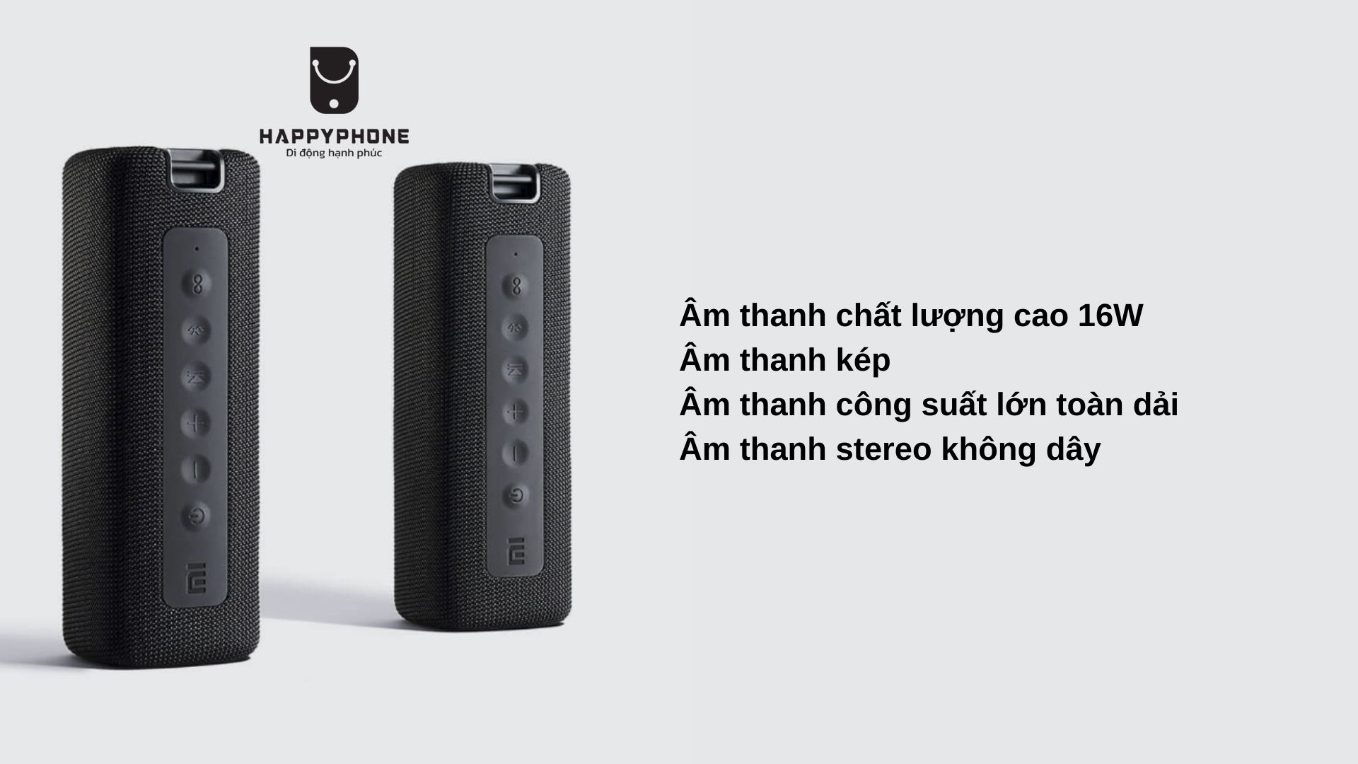Mi Portable Bluetooth Speaker Âm thanh chất lượng cao 16 W, Các chế độ âm thanh kép, Âm thanh công suất lớn toàn dải, Âm thanh stereo không dây