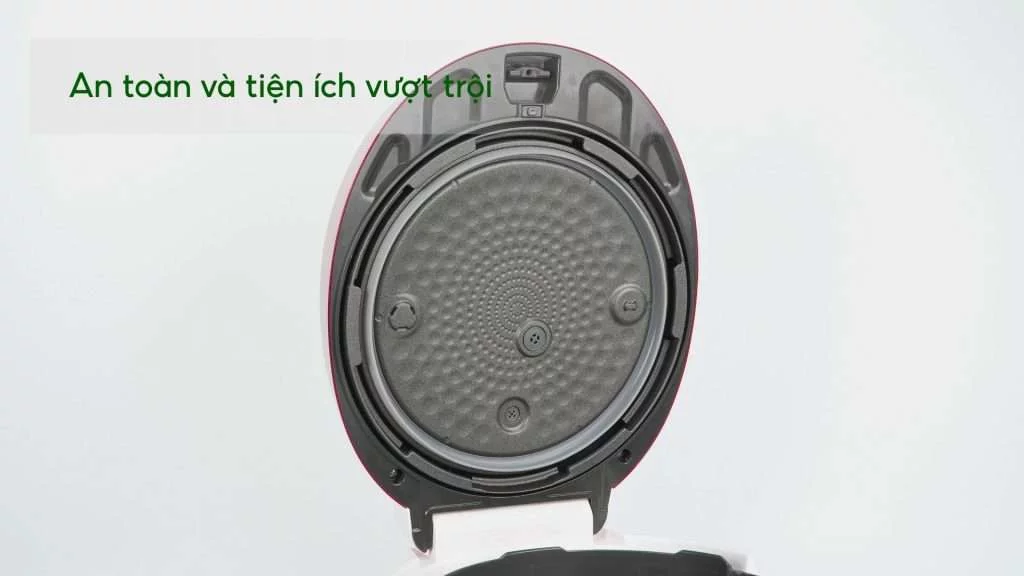 Nồi Cơm Áp Suất Cuckoo (CRP-PK1000S_P2RDVNCV) 1.8L Trắng&Đỏ An toàn và tiện ích vượt trội