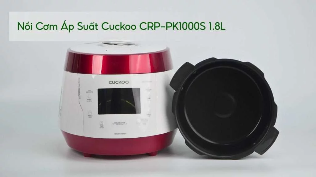 Nồi Cơm Áp Suất Cuckoo (CRP-PK1000S_P2RDVNCV) 1.8L Trắng&Đỏ sản phẩm