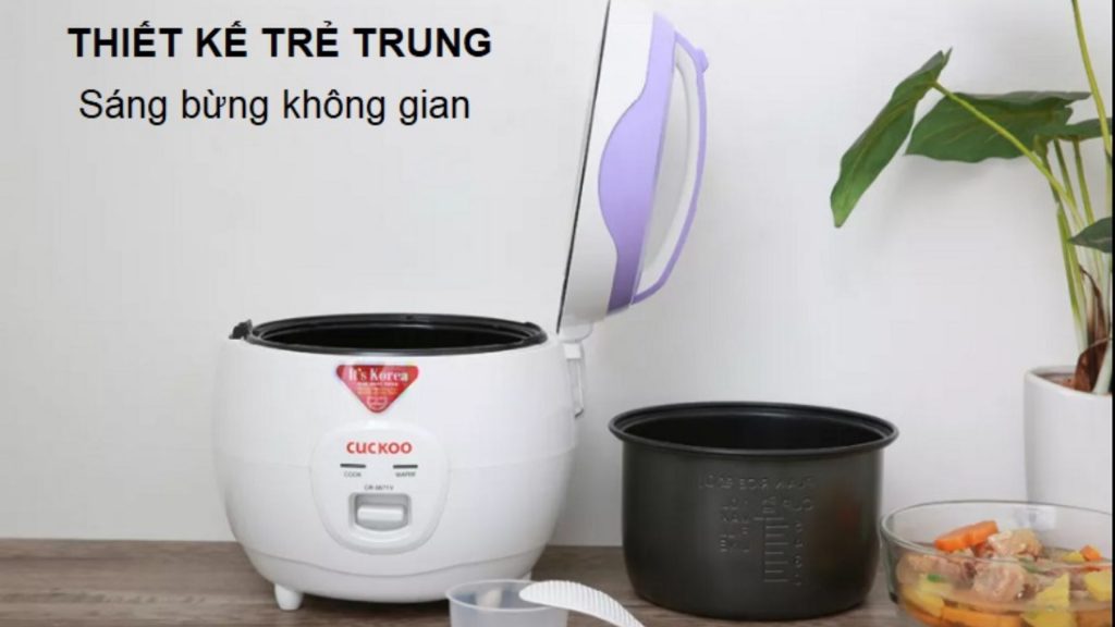 Nồi Cơm Cơ Cuckoo CR-0671_VWVNCV 1.08L - Thiết kế trẻ trung