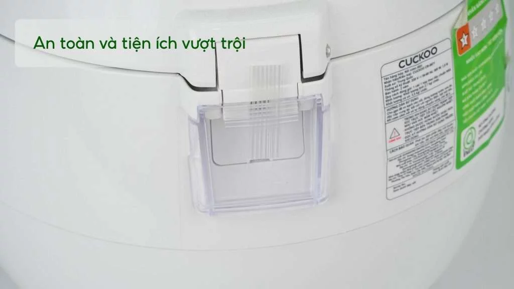 Nồi Cơm Cơ Cuckoo CR-0671_VWVNCV 1.08L Trắng&Tím An toàn và tiện ích vượt trội