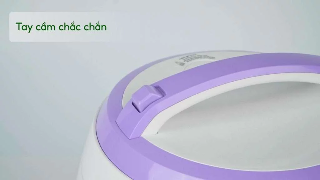 Nồi Cơm Cơ Cuckoo CR-0671_VWVNCV 1.08L Trắng&Tím Tay cầm chắc chắn
