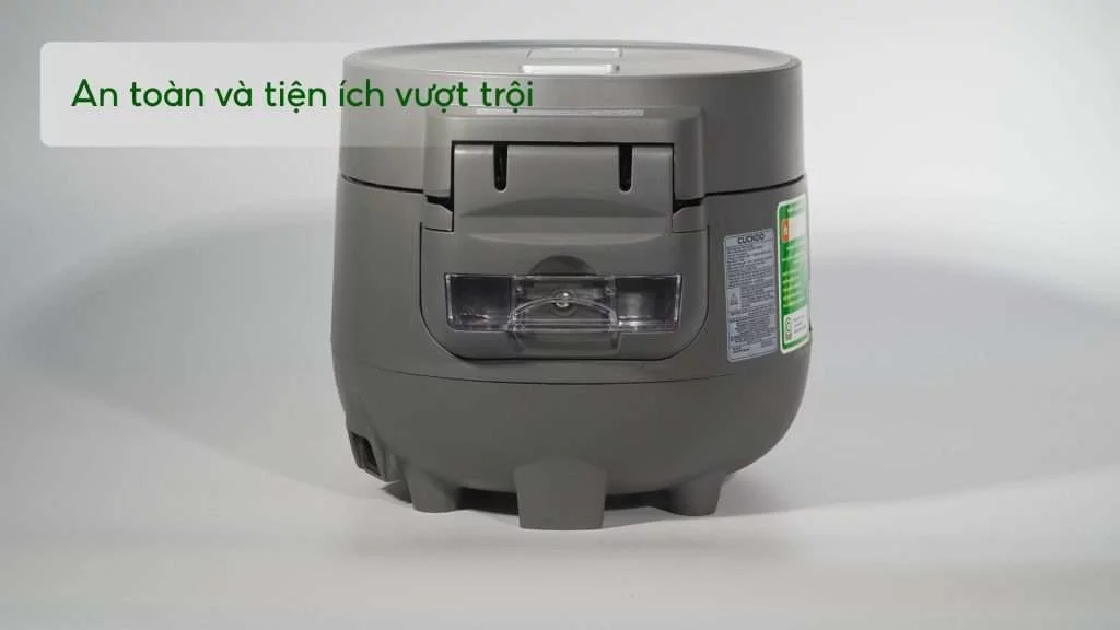 Nồi Cơm Điện Tử Cuckoo (CR-0675F_UGUGCRVN) 1.08L Xám An toàn và tiện ích vượt trội