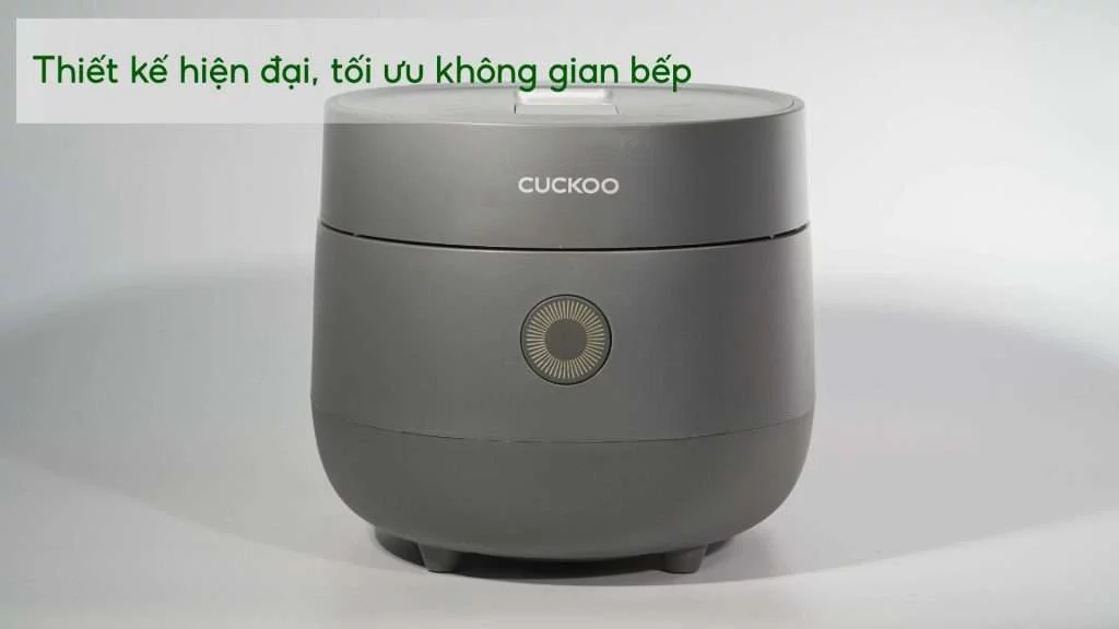 Nồi Cơm Điện Tử Cuckoo (CR-0675F_UGUGCRVN) 1.08L Xám Thiết kế hiện đại, tối ưu không gian bếp