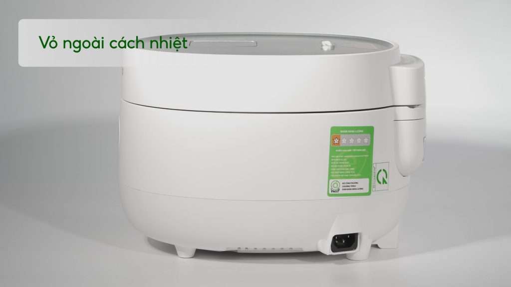 Nồi Cơm Điện Tử Cuckoo (CR-0675F_WHWHVNCV) 1.08L Trắng Vỏ ngoài cách nhiệt