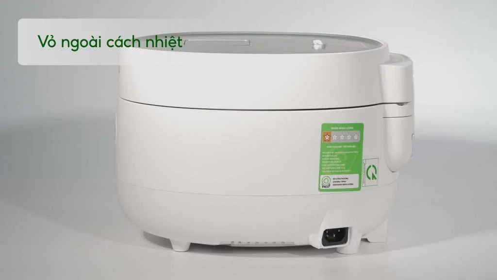 Nồi Cơm Điện Tử Cuckoo (CR-0675F_WHWHVNCV) 1.08L Trắng Vỏ ngoài cách nhiệt