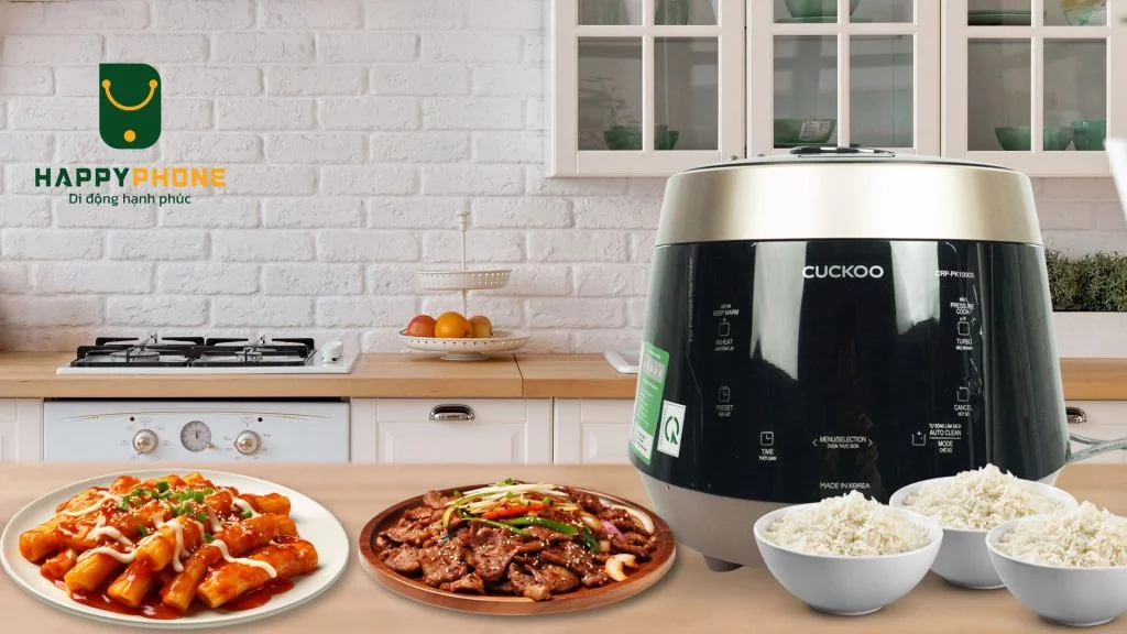 Nồi cơm điện áp suất Cuckoo 1.8 lít CRP-PK1000S với 12 chế độ nấu ăn