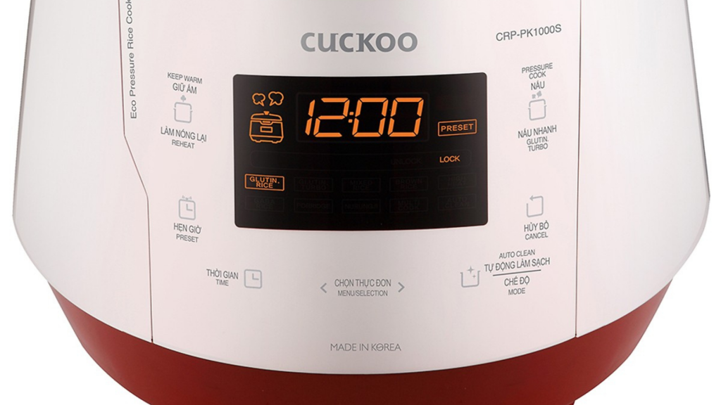 Nồi cơm điện áp suất Cuckoo 1.8L (CRP-PK1000S) nhiều chế độ nấu ăn vừa nhanh chóng vừa tiện lợi