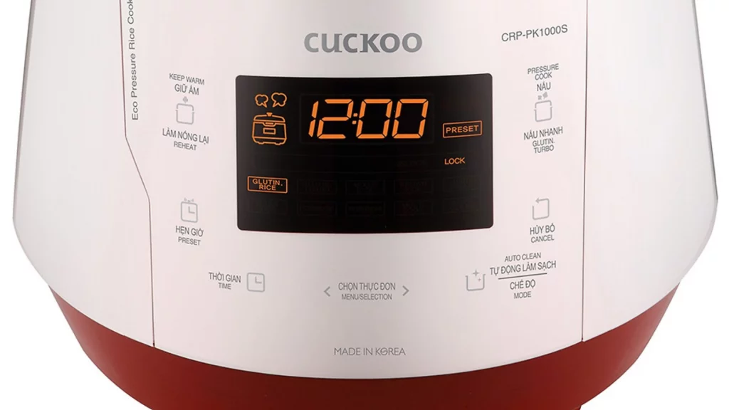 Nồi cơm điện áp suất Cuckoo 1.8L (CRP-PK1000S) nhiều chế độ nấu ăn vừa nhanh chóng vừa tiện lợi