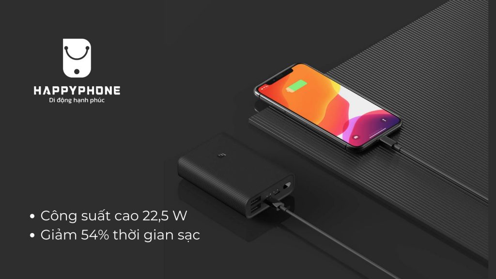 Pin sạc dự phòng 10000mAh Xiaomi 3 Ultra Công suất cao 22,5 W Giảm 54% thời gian sạc