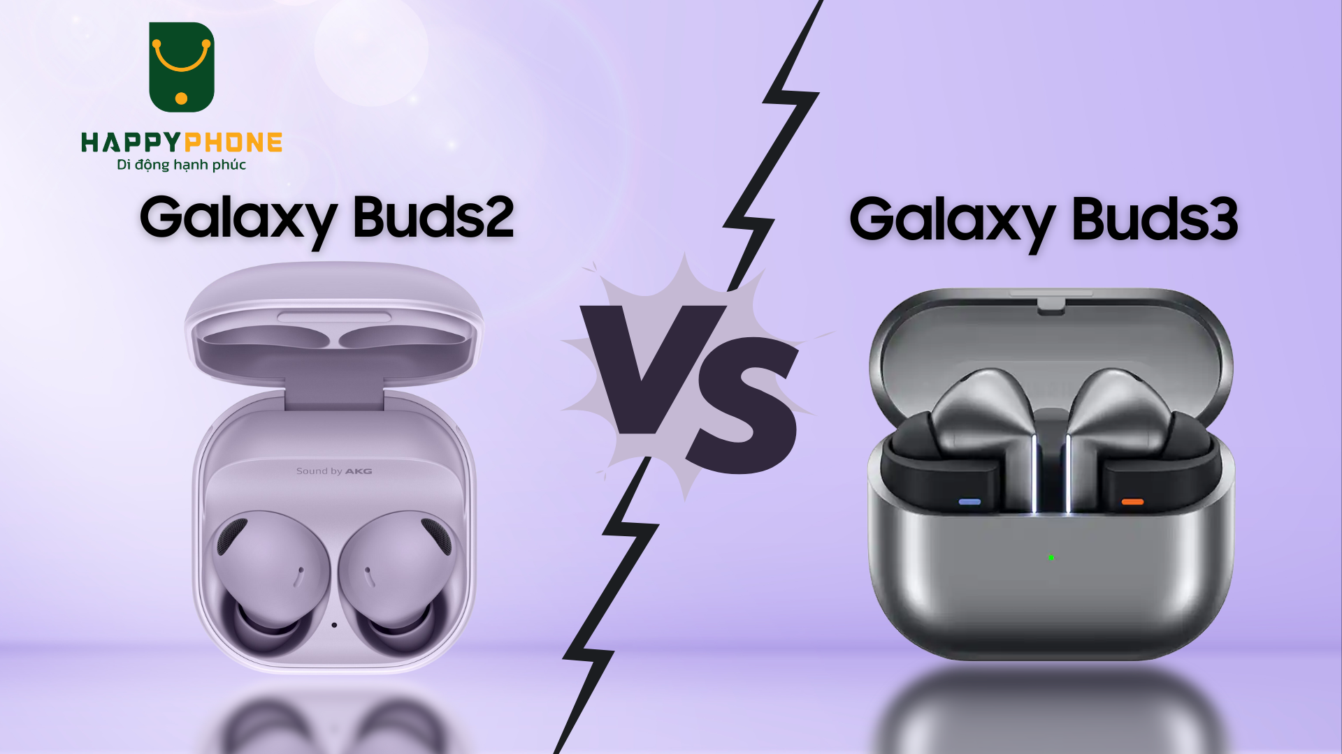 So sánh Galaxy Buds 2 với Galaxy Buds 3
