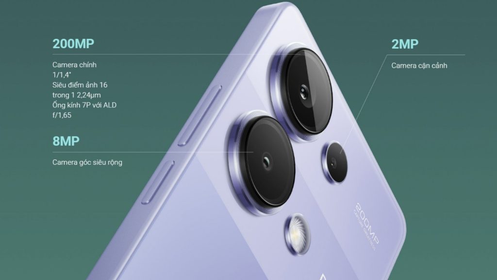 Xiaomi Redmi Note 13 Pro camera sau