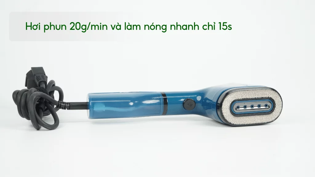 Bàn Ủi Hơi Nước Cầm Tay Tefal DT2020E1 70Ml Xanh Dương Hơi phun 20g_min và làm nóng nhanh chỉ 15s