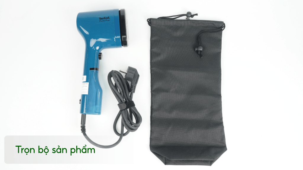 Bàn Ủi Hơi Nước Cầm Tay Tefal DT2020E1 70Ml Xanh Dương Trọn bộ sản phẩm