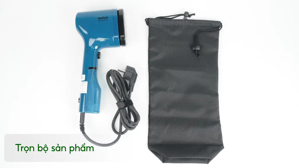 Bàn Ủi Hơi Nước Cầm Tay Tefal DT2020E1 70Ml Xanh Dương Trọn bộ sản phẩm
