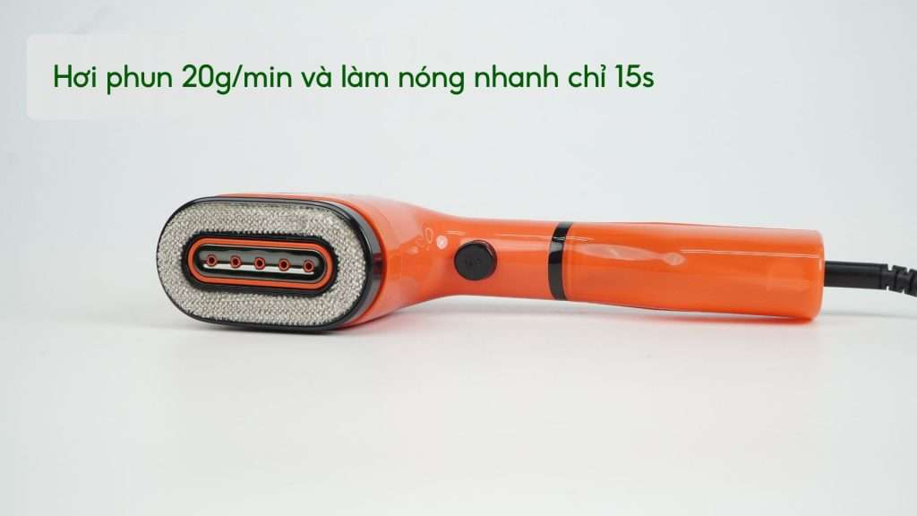 Bàn Ủi Hơi Nước Cầm Tay Tefal DT2022E1 70Ml Cam Hơi phun 20g_min và làm nóng nhanh chỉ 15s