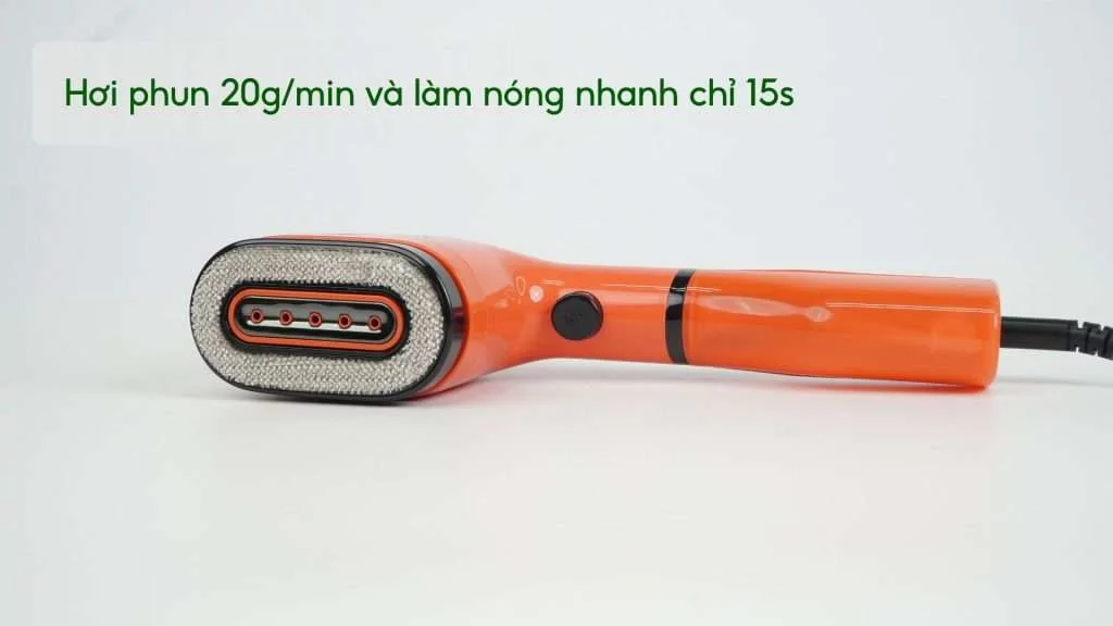 Bàn Ủi Hơi Nước Cầm Tay Tefal DT2022E1 70Ml Cam Hơi phun 20g_min và làm nóng nhanh chỉ 15s