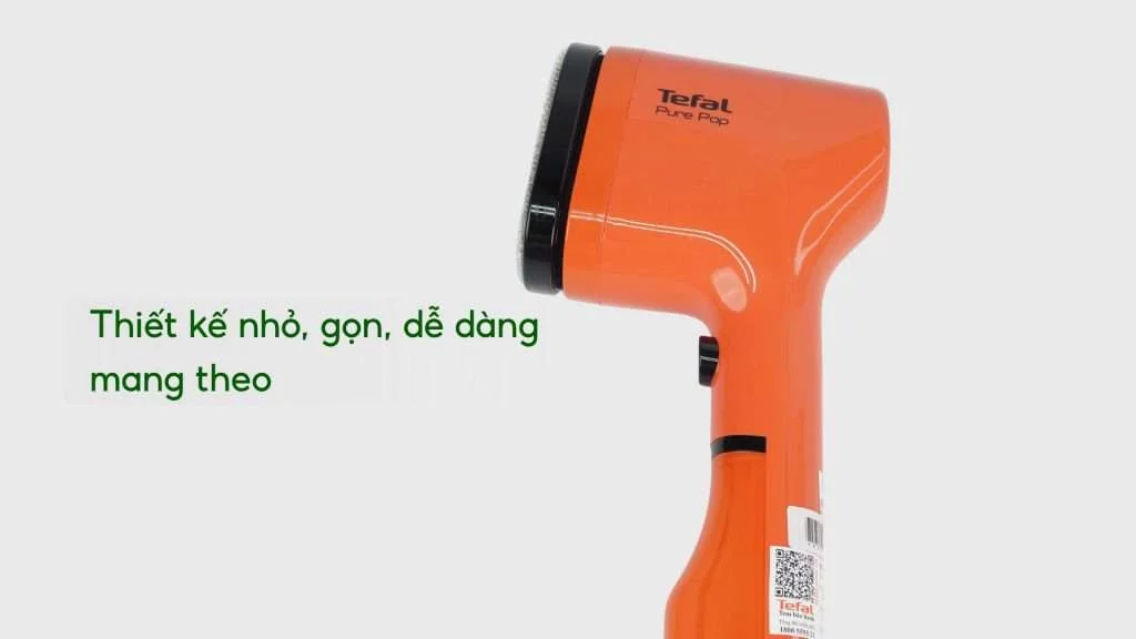 Bàn Ủi Hơi Nước Cầm Tay Tefal DT2022E1 70Ml Cam Thiết kế nhỏ, gọn, dễ dàng mang theo