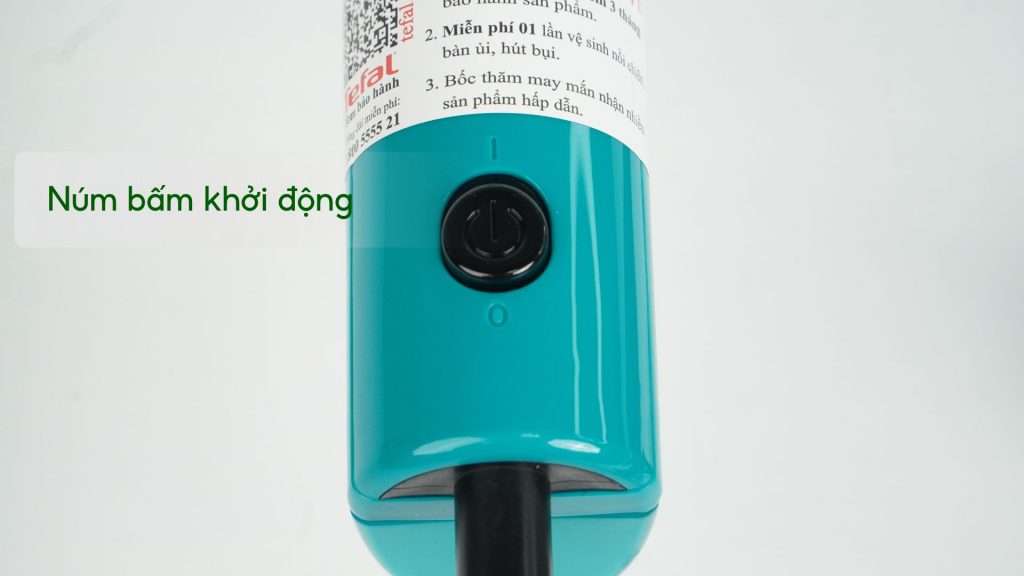 Bàn Ủi Hơi Nước Cầm Tay Tefal DT2024E1 70Ml Xanh Lơ Núm bấm khởi động