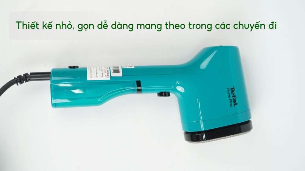 Bàn Ủi Hơi Nước Cầm Tay Tefal DT2024E1 70Ml Xanh Lơ Thiết kế nhỏ, gọn dễ dàng mang theo trong các chuyến đi